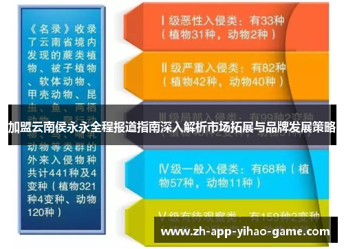加盟云南侯永永全程报道指南深入解析市场拓展与品牌发展策略