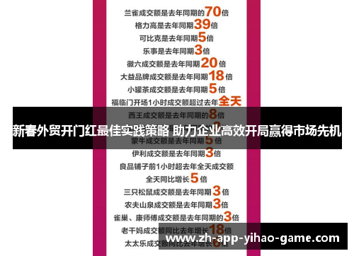 新春外贸开门红最佳实践策略 助力企业高效开局赢得市场先机