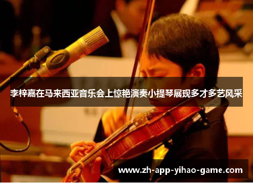 李梓嘉在马来西亚音乐会上惊艳演奏小提琴展现多才多艺风采