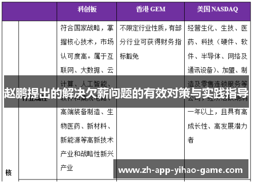 赵鹏提出的解决欠薪问题的有效对策与实践指导 赵鹏提出的解决欠薪问题的有效对策与实践指导